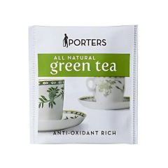 Porters Herbal Green Enveloped Tea Bags - 200 per carton