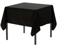 Tablecloth Polyester Black 180x180cm Square