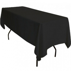 Tablecloth Polyester Black Oblong 135x305cm