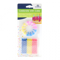 Homeliving Birthday Candles with Holder 12PK