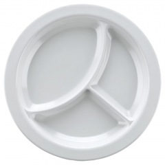 Aladdin 3 Cavity Entree Plate 230mm White Carton of 12