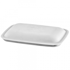 Aladdin Poliware Rectangle Bowl Cover 170mm Grey Carton of 50