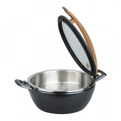 Tiger Artisan Chafing Dish Round With Black Rim