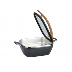 Tiger Artisan Chafing Dish Rectangle With Black Rim