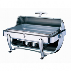 Roll Top Rectangular On-Counter Chafer Dish