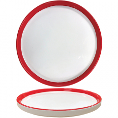 Accolade Senior Meal Plate with Red Rim 23cmD x 3cmH