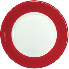 Accolade Senior Plate 23cm with Red Rim