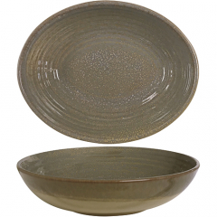 Accolade Claystone Lava Deep Oval Bowl 22cm
