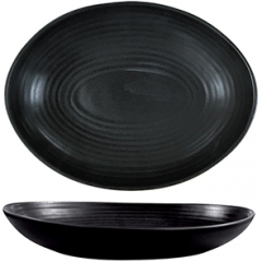 Accolade Claystone Carbon Deep Oval Bowl 26.5cm
