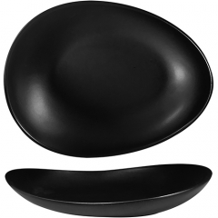 Accolade Nero Satin Egg Shape Bowl 26 x 22cm