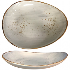 Tierra Dove Egg Shape Deep Plate 26 x 22cm