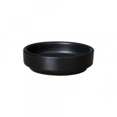Basics Dish 75x20mm Matte Black Stackable