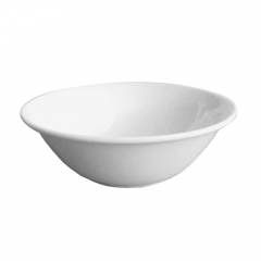 Basics Rimless Oatmeal Bowl White 176mm