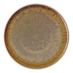 Tablekraft Soho Round Plate Burnt Sienna Gloss Glaze