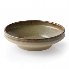 Tablekraft Soho Round Footed Bowl Burnt Sienna Gloss Glaze