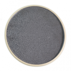 Tablekraft Soho Round Plate Speckle Black Gloss Glaze