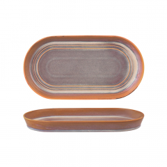 Tablekraft Urban Oval Coupe Serve Platter Auburn