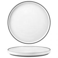 Tablekraft Muse Plate Rimmed White