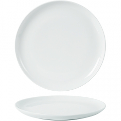 Baralee Flat Round Coupe Plate Arctic White