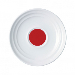 Royal Porcelain Maxadura Saucer White with Red Well