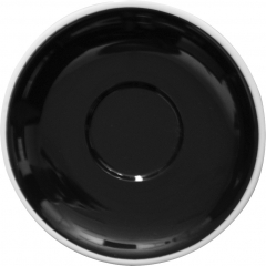 Roma by Essentials Collection Black Cappuccino Saucer