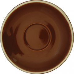 Roma by Essentials Collection Brown Latte Saucer