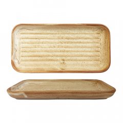 Temuka Wave Platter 260 x 130mm Terra