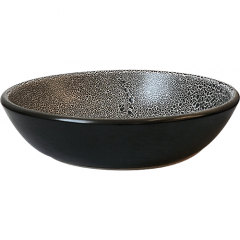Temuka Pottery Classic Coupe Pasta Bowl 21cm Black Foam