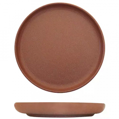 Eclipse Uno Round Plate 175mm Brown