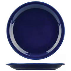 Healthcare Narrow Rim Plate 225mm Solid Blue
