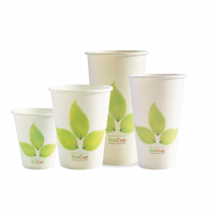 Biopak BioCup Single Wall Printed Leaf