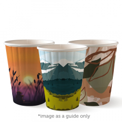 BioCup Double Wall 90mm 390ml Art Series Pack of 40