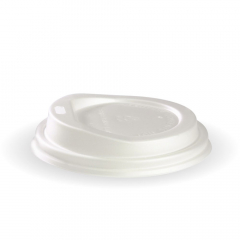 Biopak PLA White Lid for 8 and 12 oz BioCups