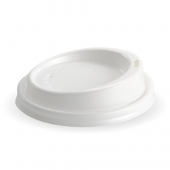 BioCup PS Lid for 8, 10 & 12 (90mm) oz Cup White 50/Pack