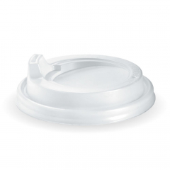 BioCup PS Sipper Lid for 8, 10 &12(90mm)oz Cup White 50/Pack