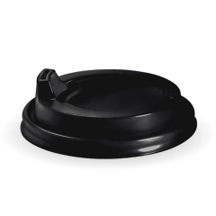 BioCup PS Sipper Lid for 8, 10 &12(90mm)oz Cup Black 50/Pack