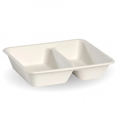 BioCane Takeaway Base 2 Compartment White Pack of 125