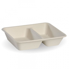 BioCane Takeaway Base 2 Compartment Natural Pack of 125