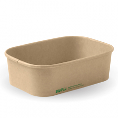Biopak Bioboard Rectangle container Kraft