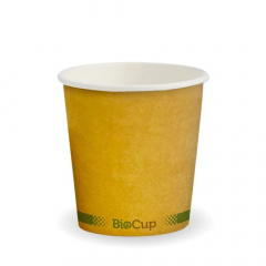 Biopak Kraft Green Stripe Single Wall,P/Pack-50