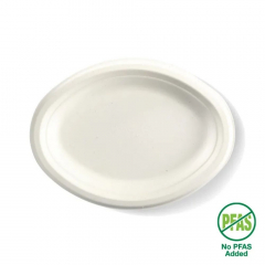 Biopak Oval Plant Fibre Plate