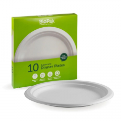 Biopak 10" Plant Fibre Plates