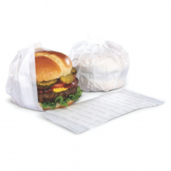 PleatPak Burger Packaging - White - 500 per pack