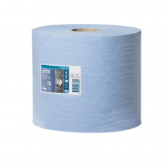 Tork Heavy Duty Industrial Wiping Paper Blue Combi Roll 3ply
