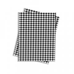 Pro.Mundi Greaseproof Paper Black Check 310x190mm - 200/pack