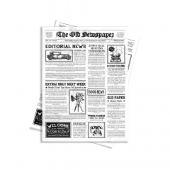 Pro.Mundi Greaseproof Paper Newsprint 310x380mm - Large - 200 sheets per pack