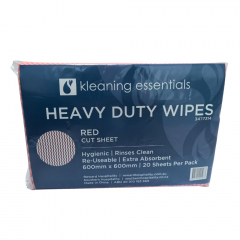 Kleaning Essentials Wipes Heavy Duty Red - 20 per pack