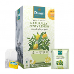 Dilmah Foil Envelope Naturally Zesty Lemon Teabags - 240 per carton