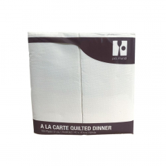 Pro.mundi Dinner Napkins1/8 Fold - White Quilted 100/pack