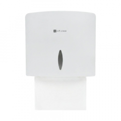 Soft Clean Slimline Hand Towel Dispenser - White
